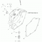 Z18YAV17B2/B8/N2/N8 RZR 170 Engine, crankcase cover, rh - z18yav17b2  /  b8  /  n2  ...