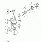F150JB/F150LB/F150XB Коленчатый вал и Поршень