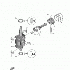 F25LWHC/F25LMHC/F25LWTC/F25SWHC/F25SWC/F25LWC/F25LC/F25SMHC 1216 Коленчатый вал и Поршень