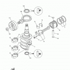 F25SMHA/F25LEA/F25SEA/F25SEHA/F25LA 0117 Коленчатый вал и Поршень