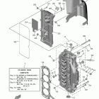 F90LB/F90JB/F90XB Цилиндр и картер 2