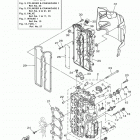F115JB/F115XB/F115LB Цилиндр и картер 2