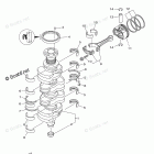 F115XB Crankshaft Piston