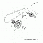 N19THDAA - SPRINGFIELD DARK HORSE ALL OPTIONS Drive train, drive sprocket, belt and guard - n19thdaa a...