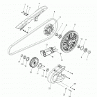 N18MTA00/MTB00 - SCOUT BOBBER ALL OPTIONS Drive train, sprockets, guards and belt - n18mta00  /  m...
