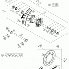 2018 150 SX CHASSIS Заднее колесо