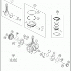 2018 450 SX-F FACTORY EDITION ENGINE Crankshaft , piston