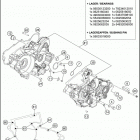 2018 TE 250 ENGINE Картер двигателя