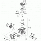 150 SX ENGINE Цилиндр,головка цилиндров