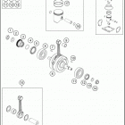 2017 125 SX ENGINE Crankshaft , piston