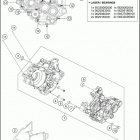 2017 125 SX ENGINE Картер двигателя