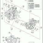 2017 250 EXC-F ENGINE Картер двигателя