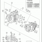 2017 500 EXC-F ENGINE Картер двигателя