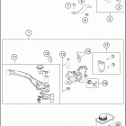 2017 FS 450 CHASSIS Hand break cylinder