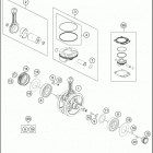 2017 FX 450 ENGINE Crankshaft , piston
