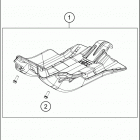 2017 TE 250 CHASSIS Engine protector