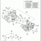 2017 TE 250 ENGINE Картер двигателя