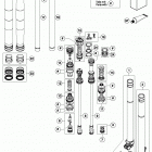 250 SX CHASSIS Передняя вилка в разборе