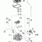 250 XC-F ENGINE ГОЛОВКА ЦИЛИНДРА