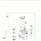 250 XC-W ENGINE Carburettor