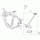 300 XC-W CHASSIS Side-   /   center stand