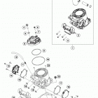 300 XC-W ENGINE Цилиндр,головка цилиндров