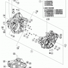 350 SX-F ENGINE Картер двигателя