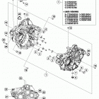 350 XC-F ENGINE Картер двигателя