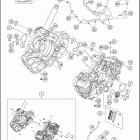 2016 1290 SUPERDUKE R ORANGE ENGINE Картер двигателя