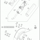 2016 150 SX CHASSIS Глушитель