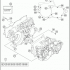2016 250 XC-W ENGINE Картер двигателя