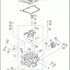 2016 350 EXC-F ENGINE ГОЛОВКА ЦИЛИНДРА