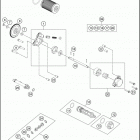 2016 390 DUKE WHITE ENGINE Lubrica ting system