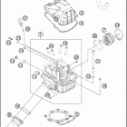 2016 500 EXC ENGINE ГОЛОВКА ЦИЛИНДРА