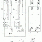 2016 690 ENDURO R CHASSIS Передняя вилка в разборе