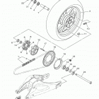 TRACER 900 (MTT9KCGY/MTT9KGY) Заднее колесо