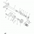 YZ125  (YZ125K2) Вал переключения