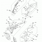 YZ250FX (YZ250FXK) БОКОВАЯ КРЫШКА