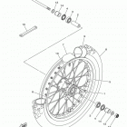 YZ85  (YZ85K) Переднее колесо