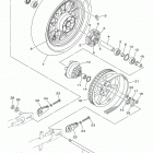 BOLT R-SPEC (XVS95CJCL/XVS95CJL/XVS95CJCGY/XVS95CJGY) Заднее колесо