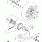 MT07 (MT07JCL/MT07JL/MT07JCW/MT07JW/MT07JCGY/MT07JGY) Заднее колесо