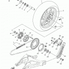 MT09  (MT09JCR/MT09JGY/MT09JB/MT09JCGY/MT09JR/MT09JCB) Заднее колесо