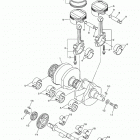 V-MAX (VMX17JCGY/VMX17JGY) Коленчатый вал и Поршень