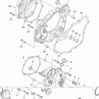 WR250F  (WR250FJ) Крышка картера двигателя