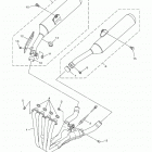 FJR1300A  (FJR13AHCB/FJR13AHB) Выхлопная система