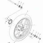 R3 ABS (YZFR3AHB/YZFR3AHW) Переднее колесо
