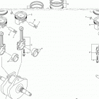 SR950 (SCR95HGY/SCR95HR/SCR95HCGY/SCR95HCR) Коленчатый вал и Поршень