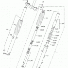 SR950 (SCR95HGY/SCR95HR/SCR95HCGY/SCR95HCR) Передняя вилка