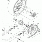 STRYKER (XVS13CHCB/XVS13CHB) Заднее колесо