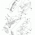 WR250F (WR250FH) БОКОВАЯ КРЫШКА